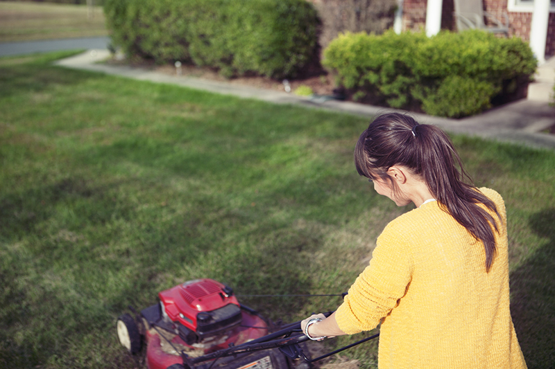 Mowing to help after someone passes away